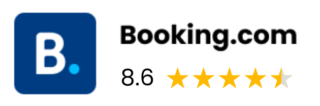 Booking logo with reviews
