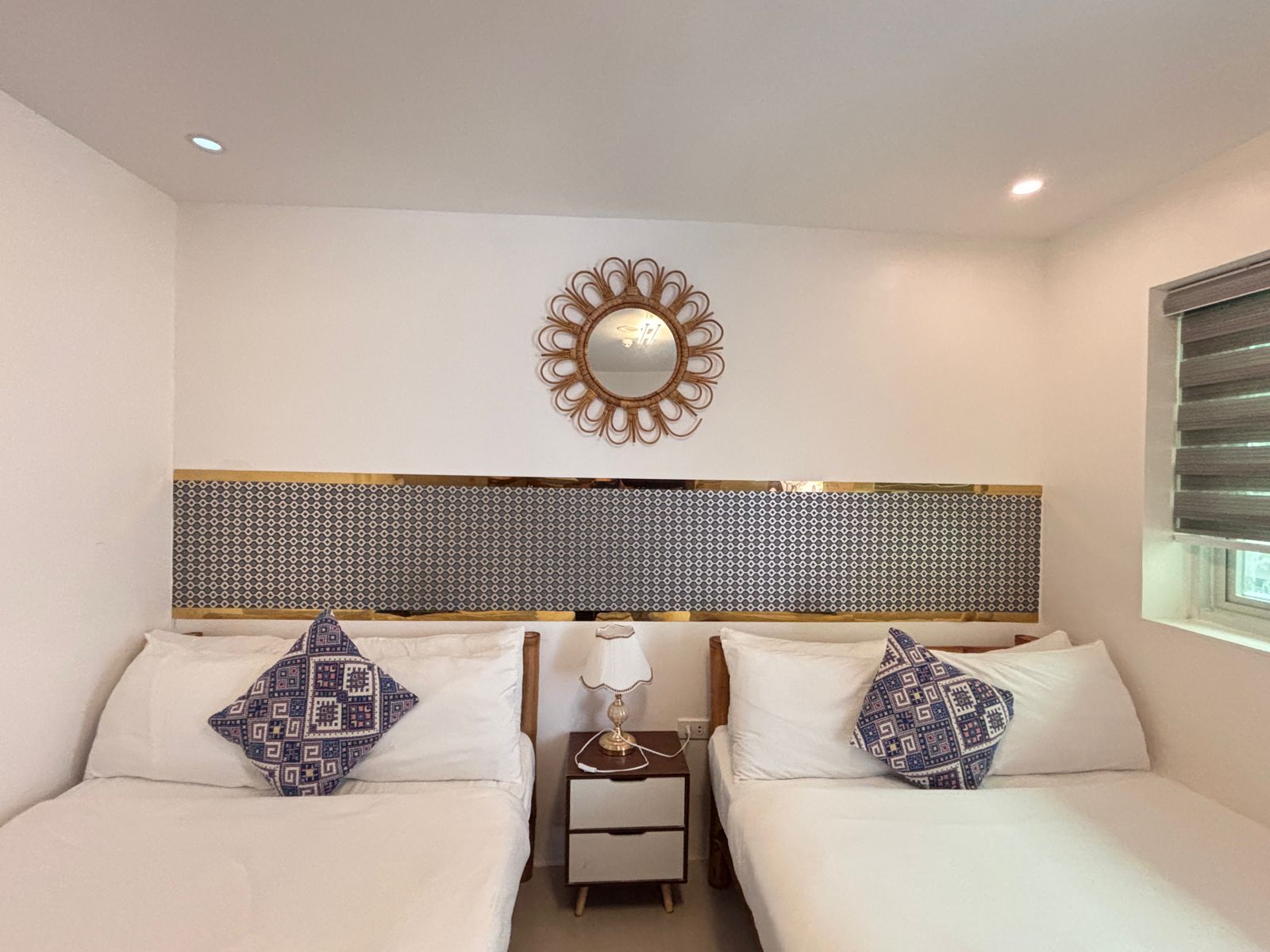 two double beds pictured