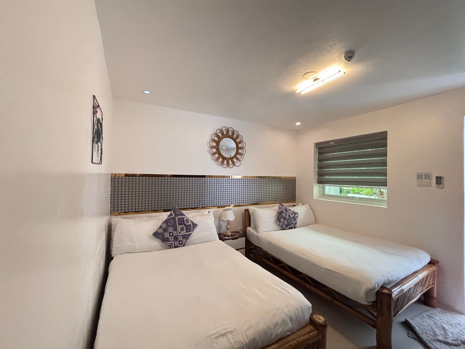 two double beds pictured