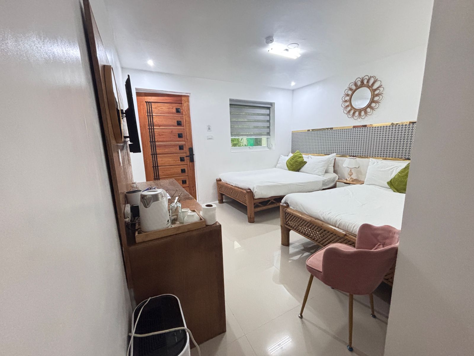 two double beds pictured