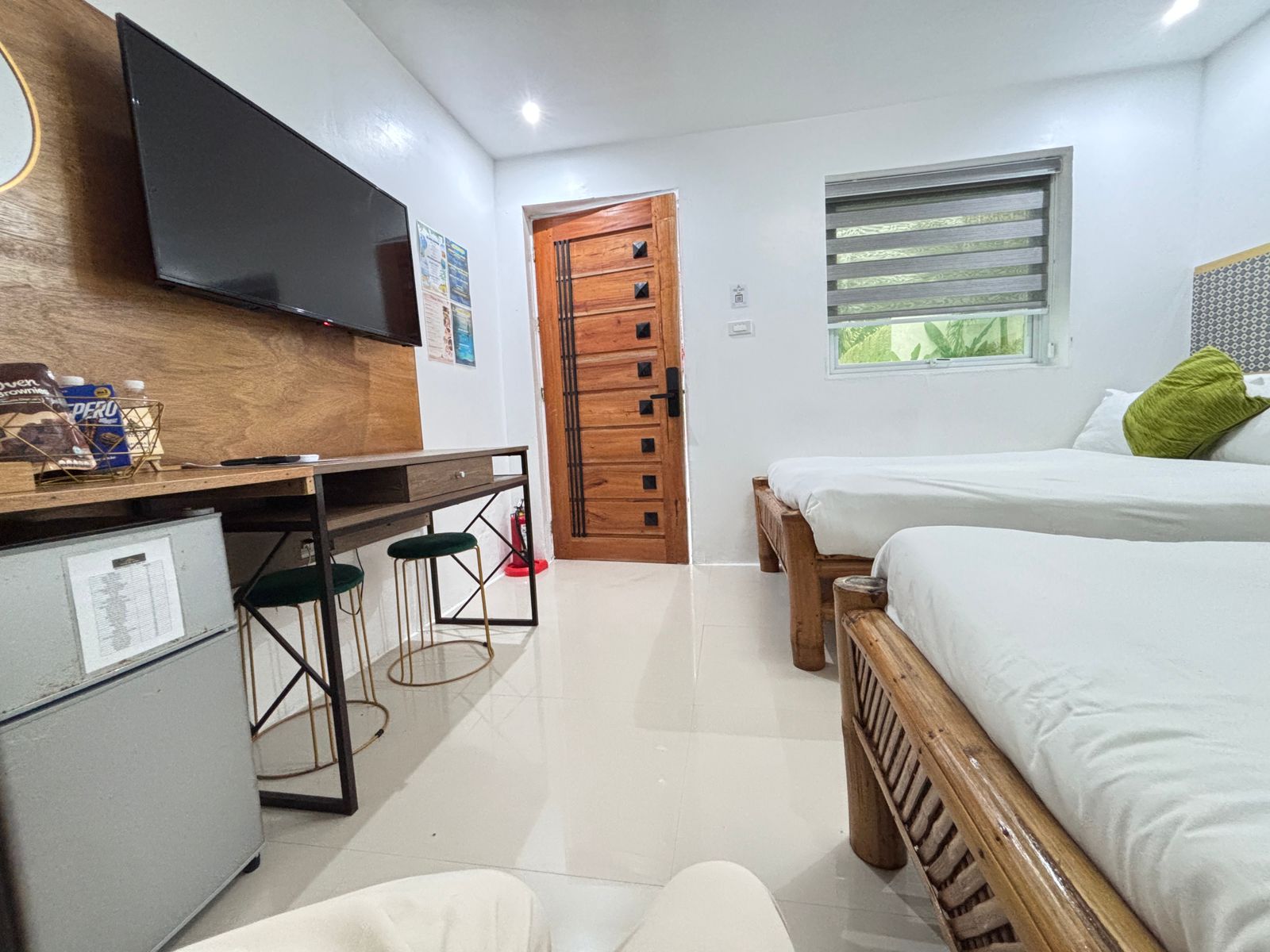 two double beds pictured